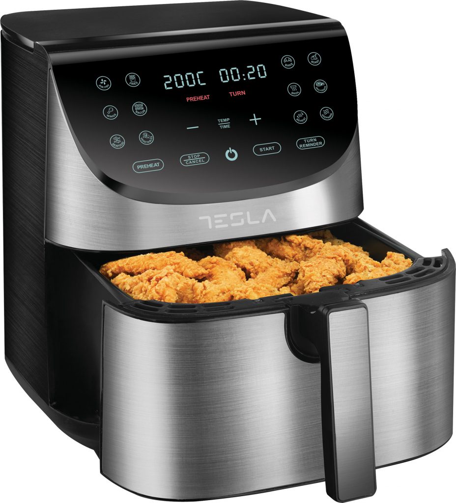 FREIDORA AIRE TESLA AF701BX 7L 12PROG INOX